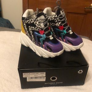 Anthony Wang collection, Logan - 01 multi colored size 6.5 platform shoes